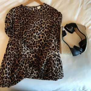 NEW H&M Leopard Print Long Dress
